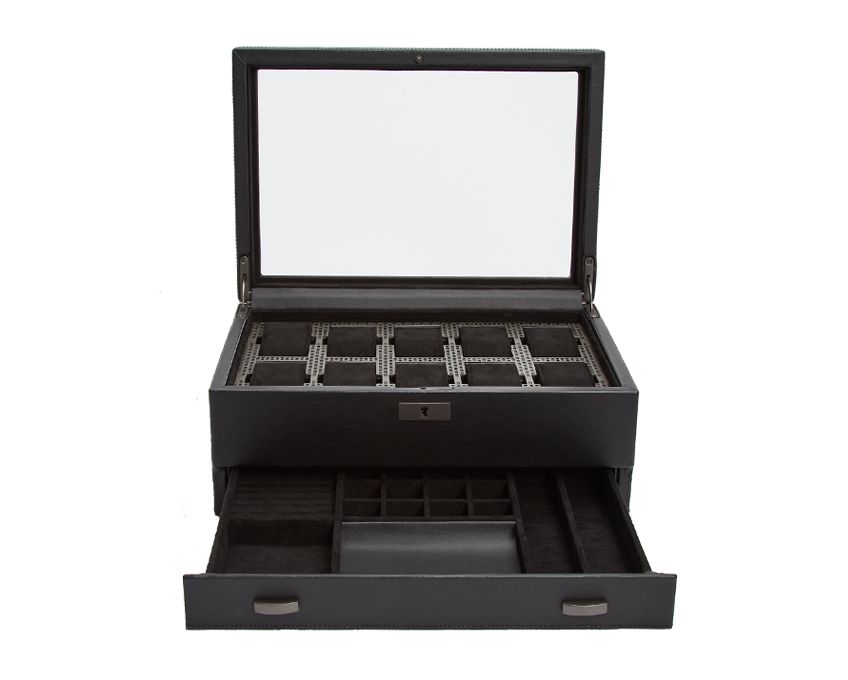 Axis 10 Piece Watch Box with Additional Storage Drawer - Speidel
