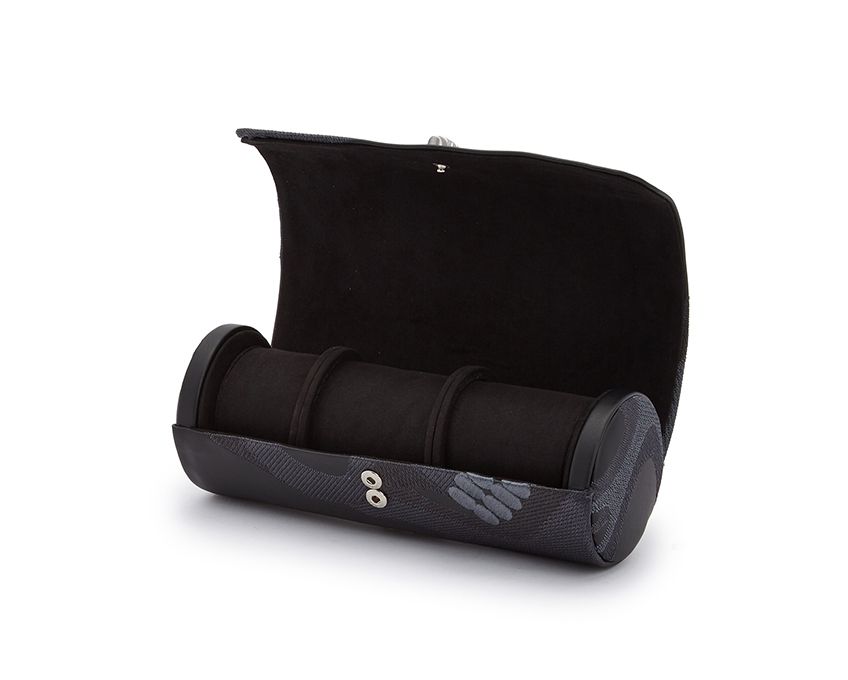 Memento Mori Triple Watch Roll Travel Case