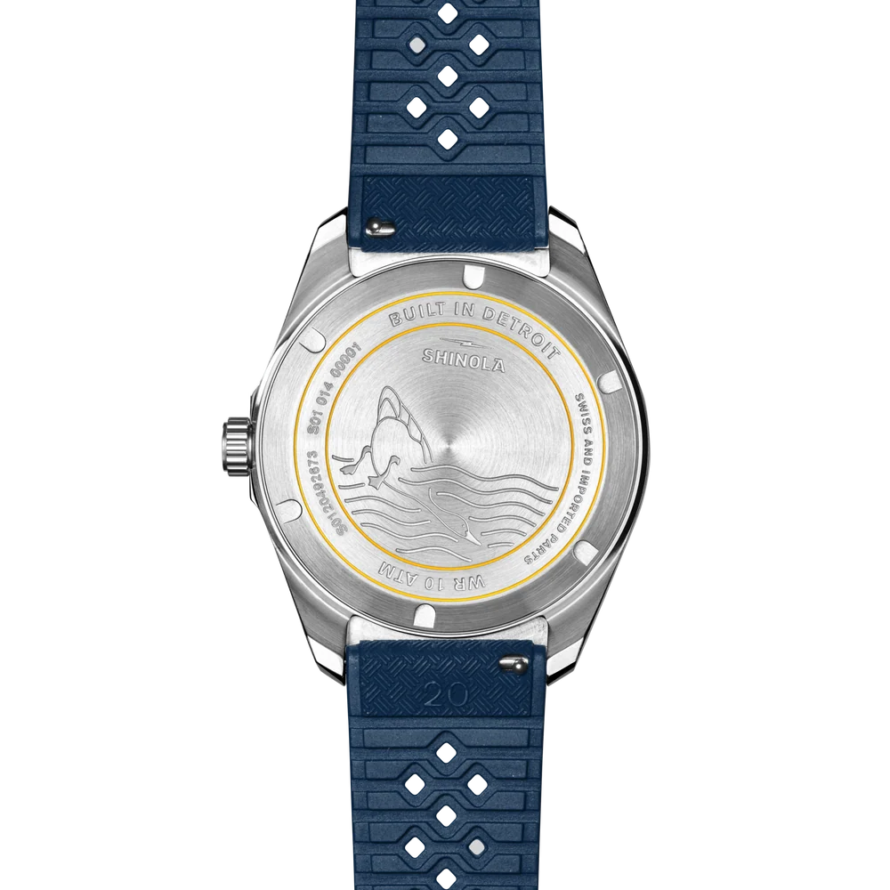 Shinola Duck Watch With Rubber Strap