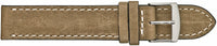 Fleurus Rustic Leather Watchband with Ecru Stitch  595