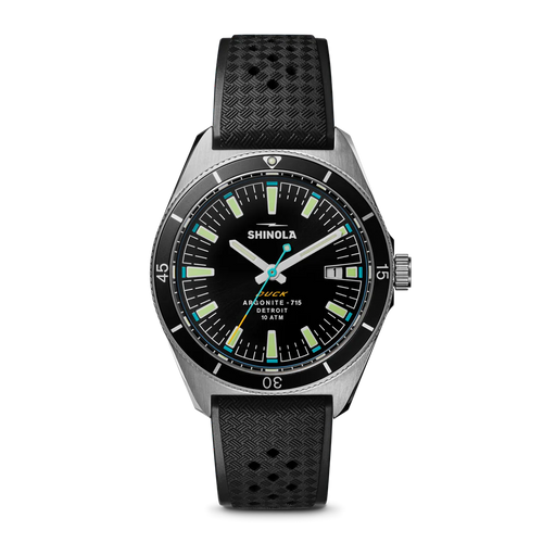 Shinola Duck Watch With Rubber Strap