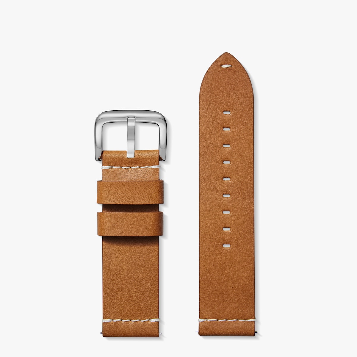 24 Largo Tan Aniline Latigo, Contrast, Railroad Classic, Polished Stainless Steel Buckle