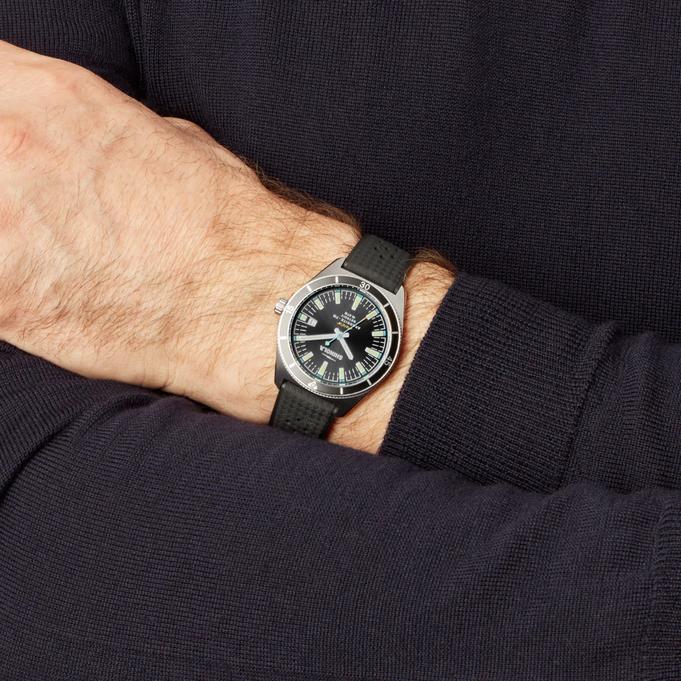 Shinola Duck Watch With Rubber Strap