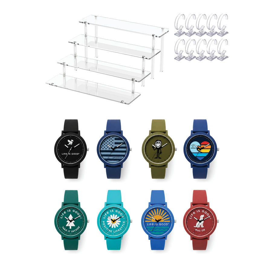 Life is Good® 16-Piece Retail Assortment + FREE Display