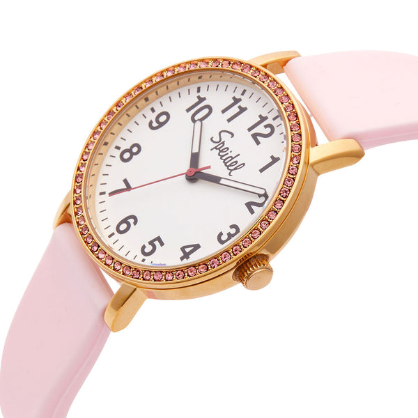 Brilliance Line Pink Crystal Watch