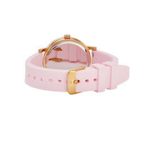 Brilliance Line Pink Crystal Heart Watch