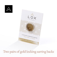 Lox 2 Pair English Earring Backs Silver and Gold