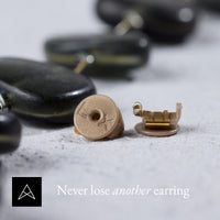 Lox 2 Pair English Earring Backs Silver and Gold