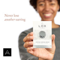 Lox 2 Pair English Earring Backs Silver and Gold