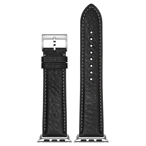 Genuine Italian Box Calf Leather Watchband For Use of The Apple Watch®