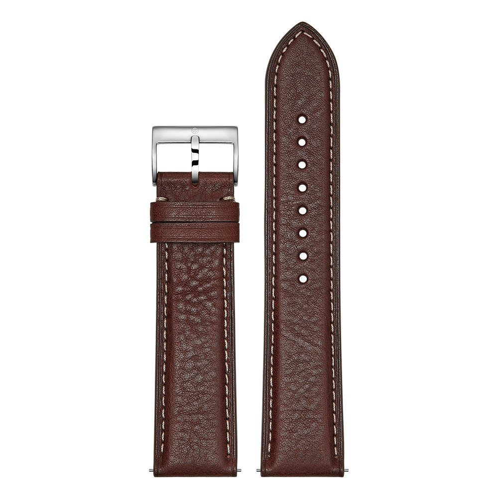 Genuine Box Calf Leather Watchband