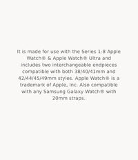 MICHELE Silicone-Wrapped Bracelet Watchband for Apple Watch®