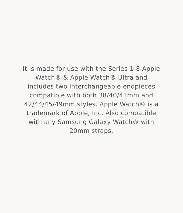 MICHELE Silicone-Wrapped Bracelet Watchband for Apple Watch®
