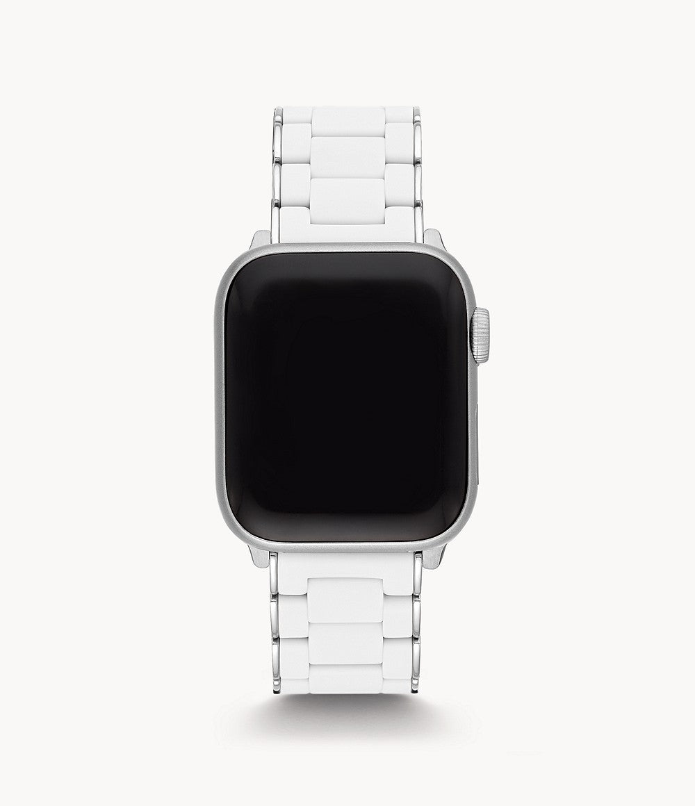 Michele Silicone-Wrapped Bracelet Watchband for Apple Watch Black
