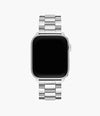 MICHELE Silver Tone Stainless Bracelet Watchband for Apple Watch®