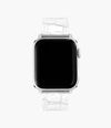 Michele 38/40/41/42mm and 42/44/45/46/49mm White Leather Band for Apple Watch®