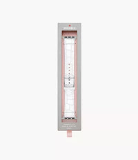 Michele 38/40/41/42mm and 42/44/45/46/49mm White Leather Band for Apple Watch®