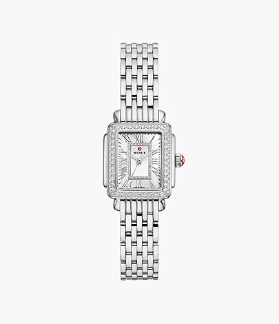 Michele Deco Madison Mini Diamond Silvertone Watch