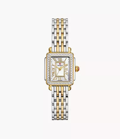 Michele Deco Madison Mini Diamond Silvertone Watch