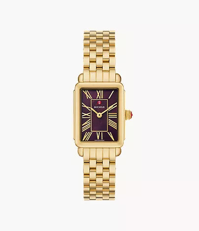 Michele Deco Park Stainless Steel Watch