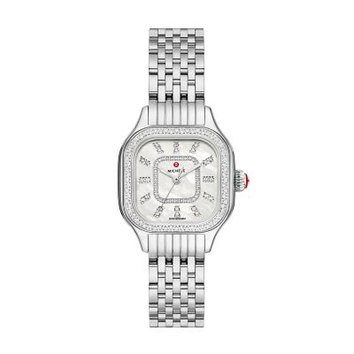 MICHELE Watches Meggie Diamond Stainless Steel Watch (29mm)