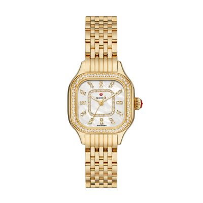 MICHELE Watches Meggie Gold Diamond Stainless Steel Watch (29mm)