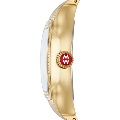MICHELE Watches Meggie 18k Gold-Plated Diamond Watch (29mm)