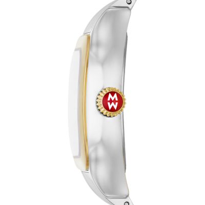 MICHELE Watches Meggie Two-Toned 18k Gold-Plated Diamond Dial Watch (29mm)