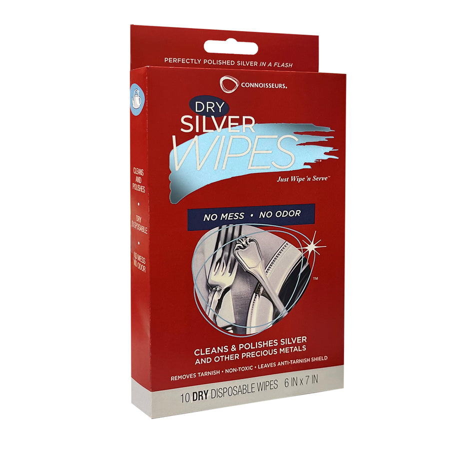 Connoisseurs Silver Wipes 10ct per pk 10pk