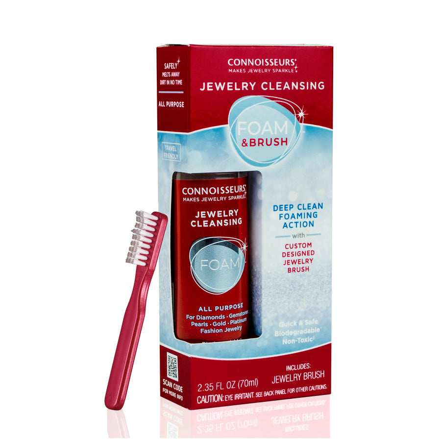 Connoisseurs Jewelry Cleansing Foam & Brush 6pk