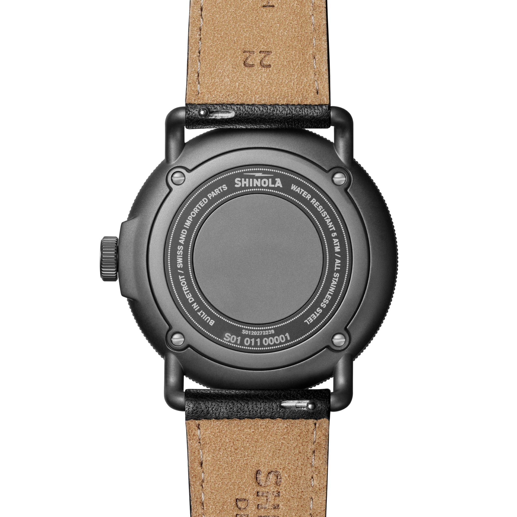 Shinola men's canfield's sale black dial watch