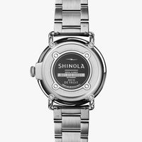 Shinola 41MM Runwell Velvet Alabaster with Blue Index Steel Watch 