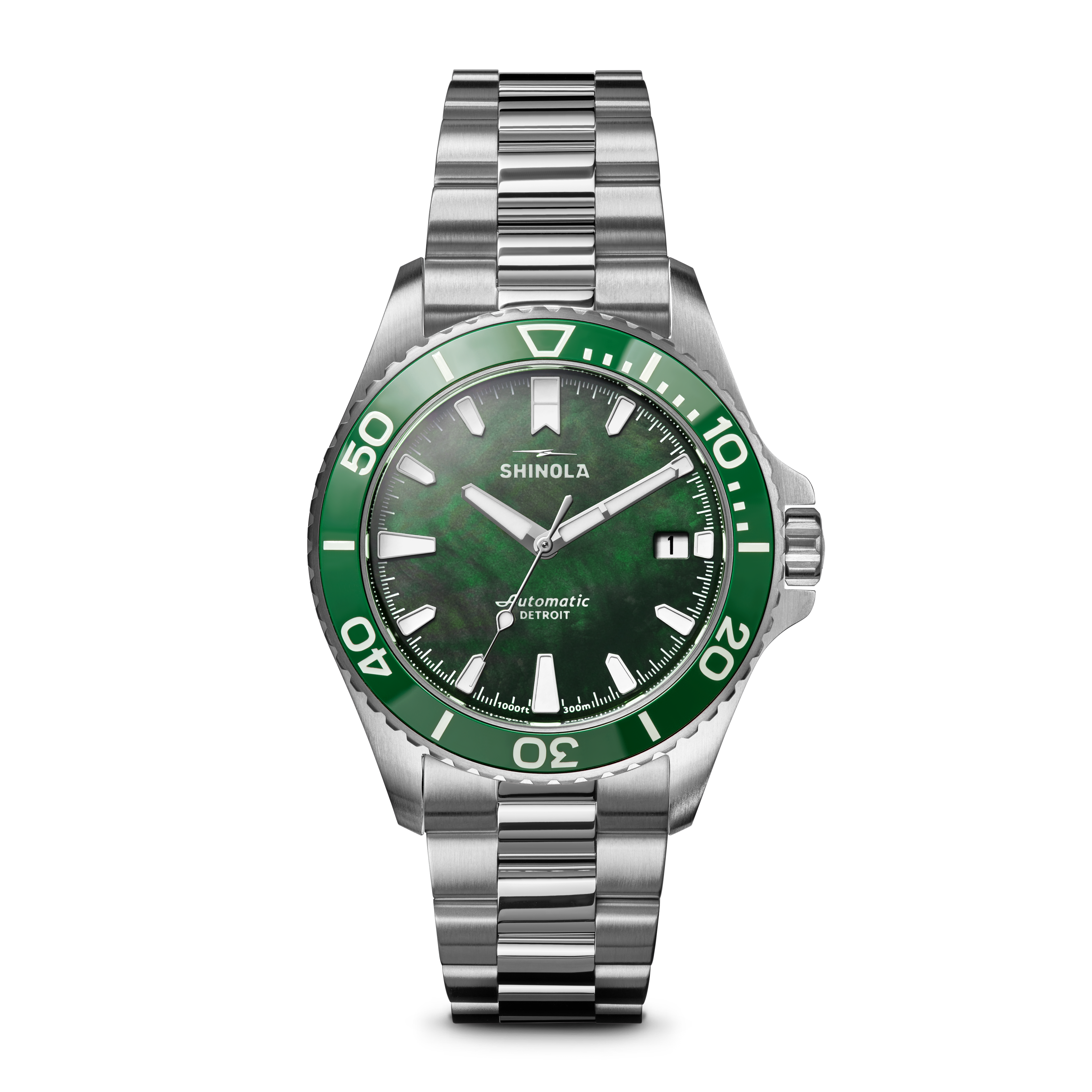 RAIRA 掛時計 WC-01-M グリーン Shinola Lake Ontario 43mm Monster Automatic Watch - Speidel