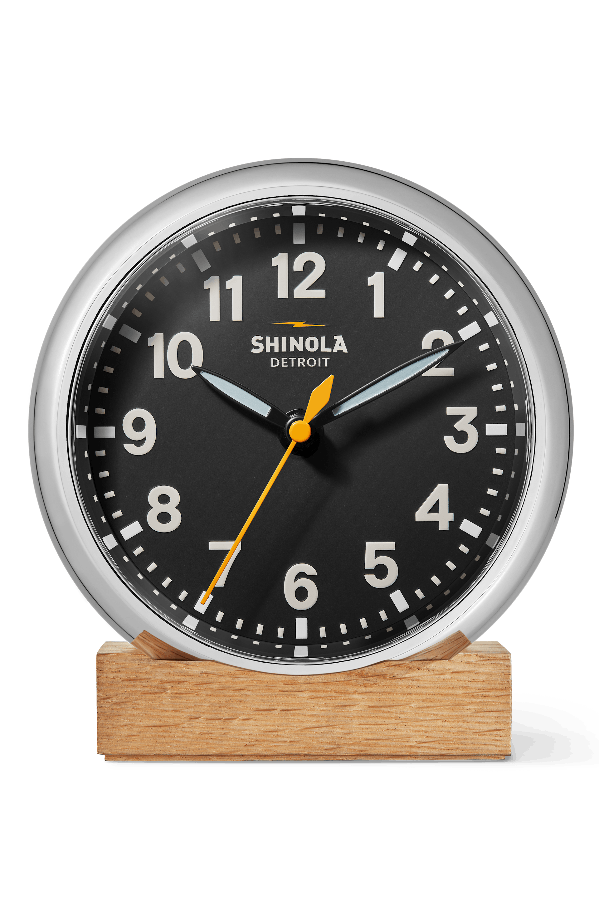 Shinola runwell shop desk clock