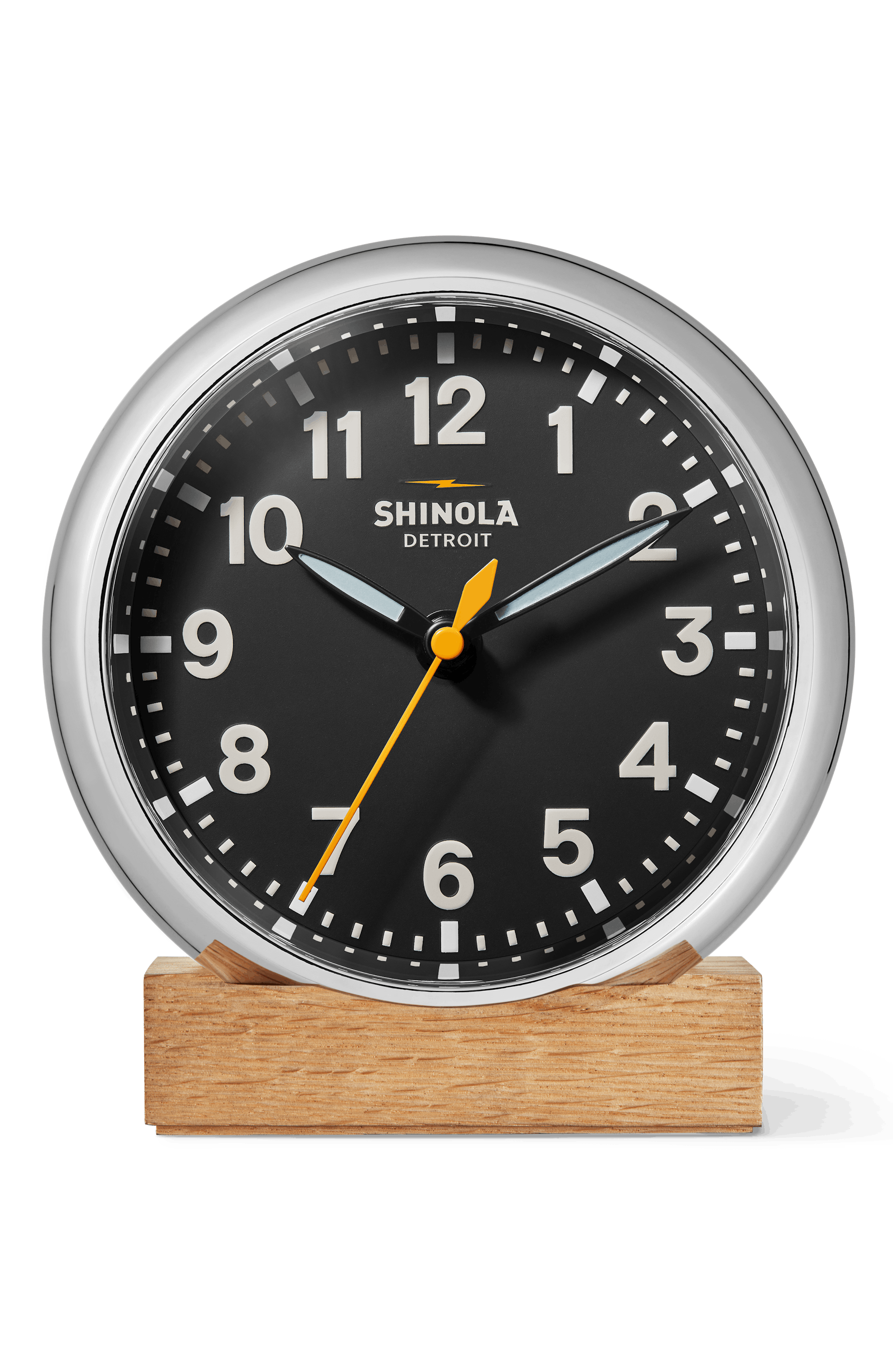 Shinola RunWell 6" Desk Clock