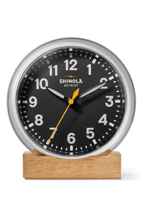 Shinola RunWell 6" Desk Clock