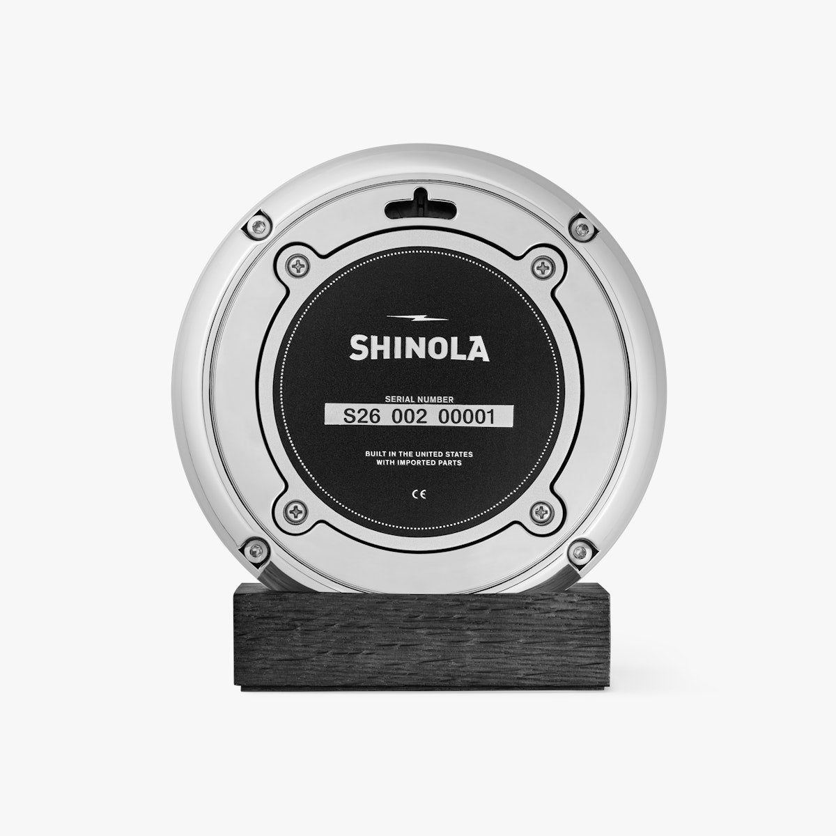 Shinola The Runwell Desk Clock in Cream