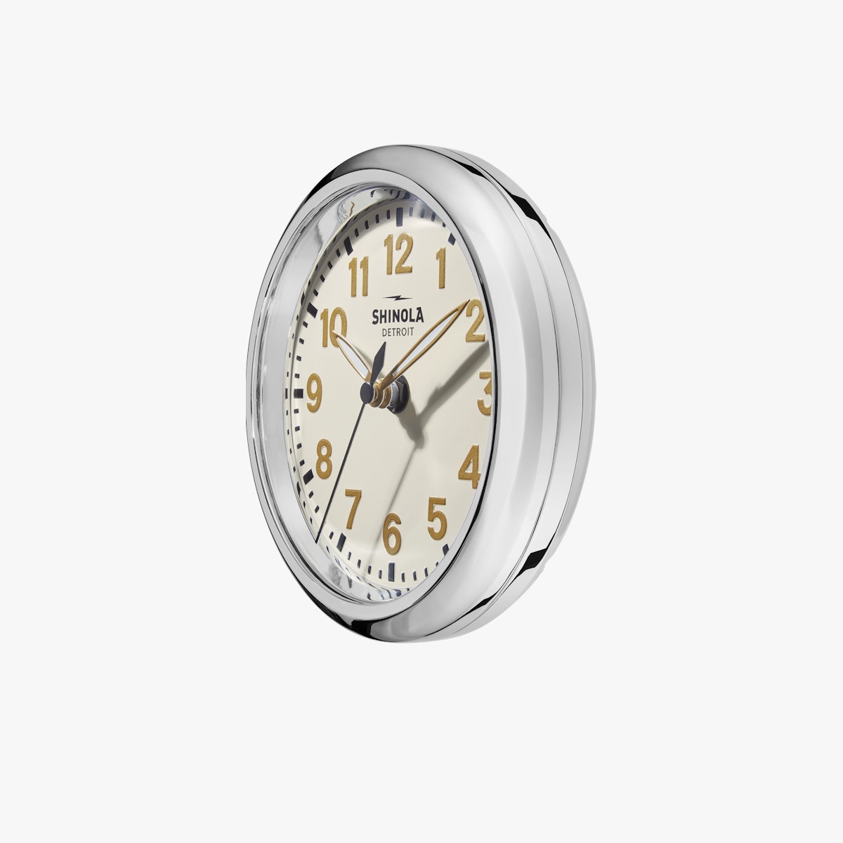 Shinola The Runwell Desk Clock in Cream
