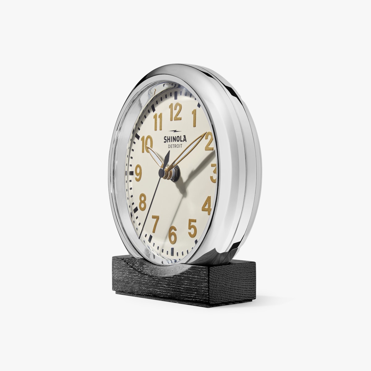 Shinola The Runwell Desk Clock in Cream