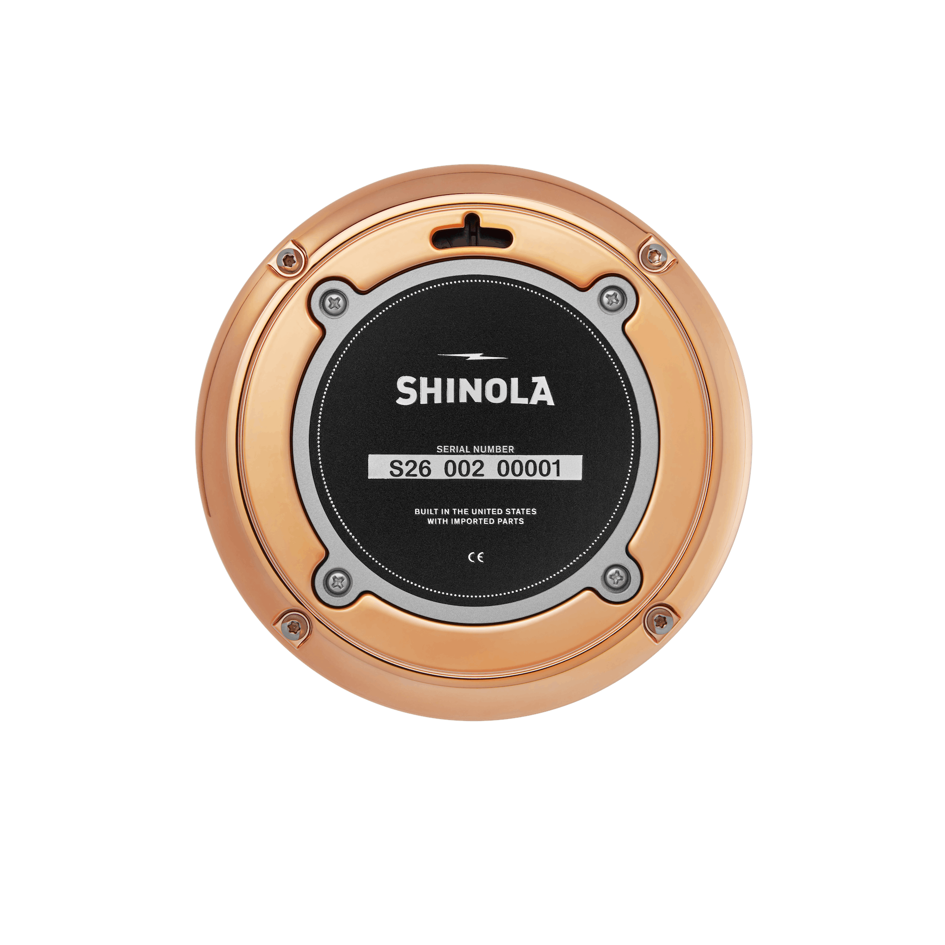 Shinola RunWell 6" Desk Clock