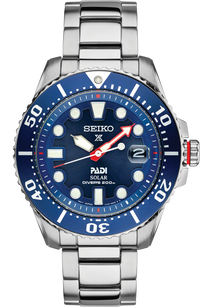 Seiko Prospex PADI Special Edition Solar Diver’s Watch Bold Blue Dial
