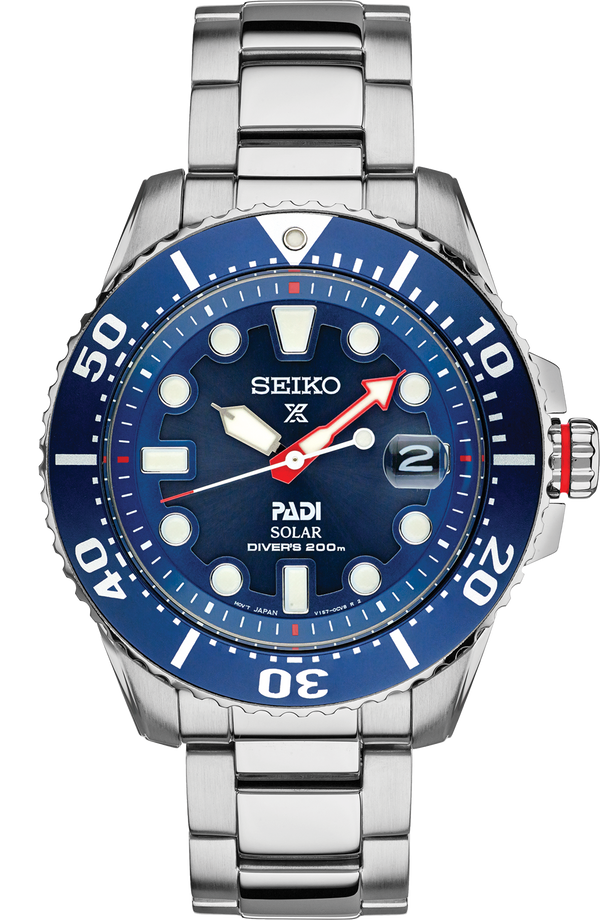 Seiko Prospex PADI Special Edition Solar Diver's Watch Bold Blue