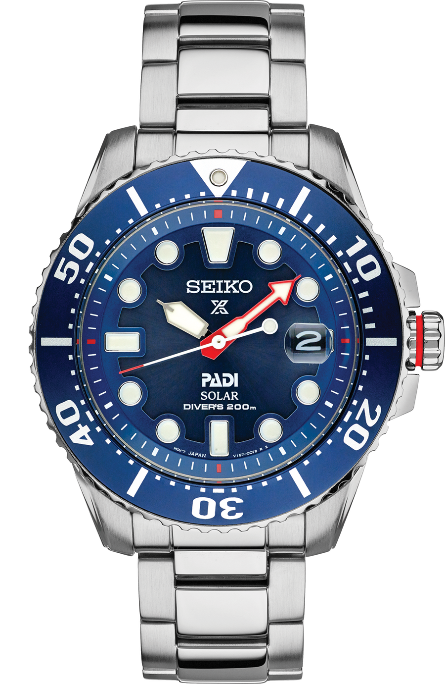 Seiko Prospex PADI Special Edition Solar Diver’s Watch Bold Blue Dial