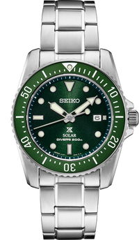 Seiko Prospex Solar Diver Green Sunray Dial