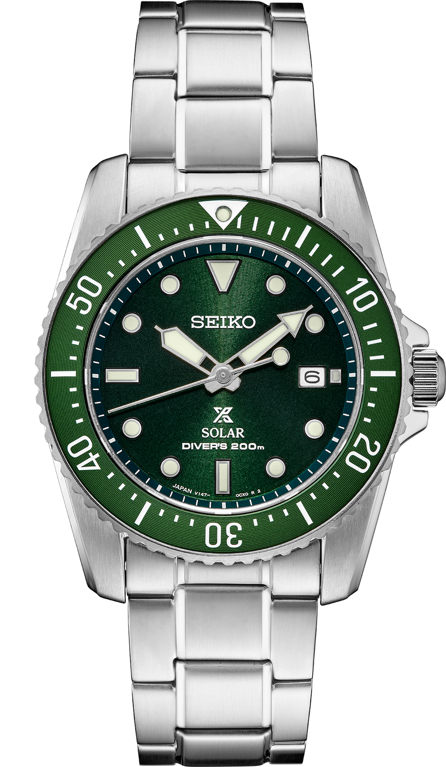 Seiko Prospex Solar Diver Green Sunray Dial