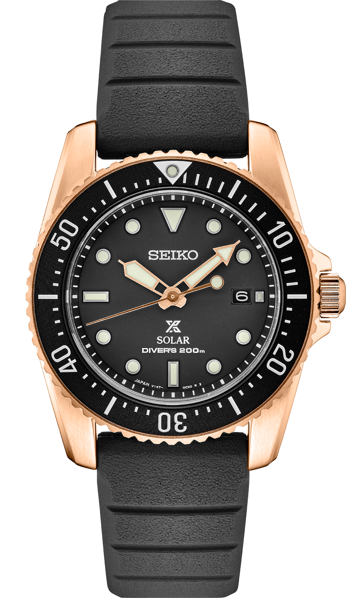 Seiko Prospex Solar Diver Black Dial SNE586 Speidel