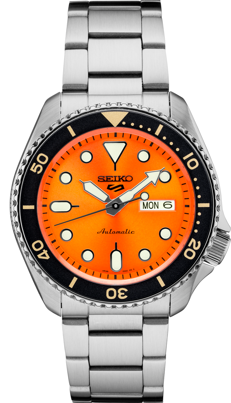 Seiko 5 Sports Orange Sunray Dial SRPD59