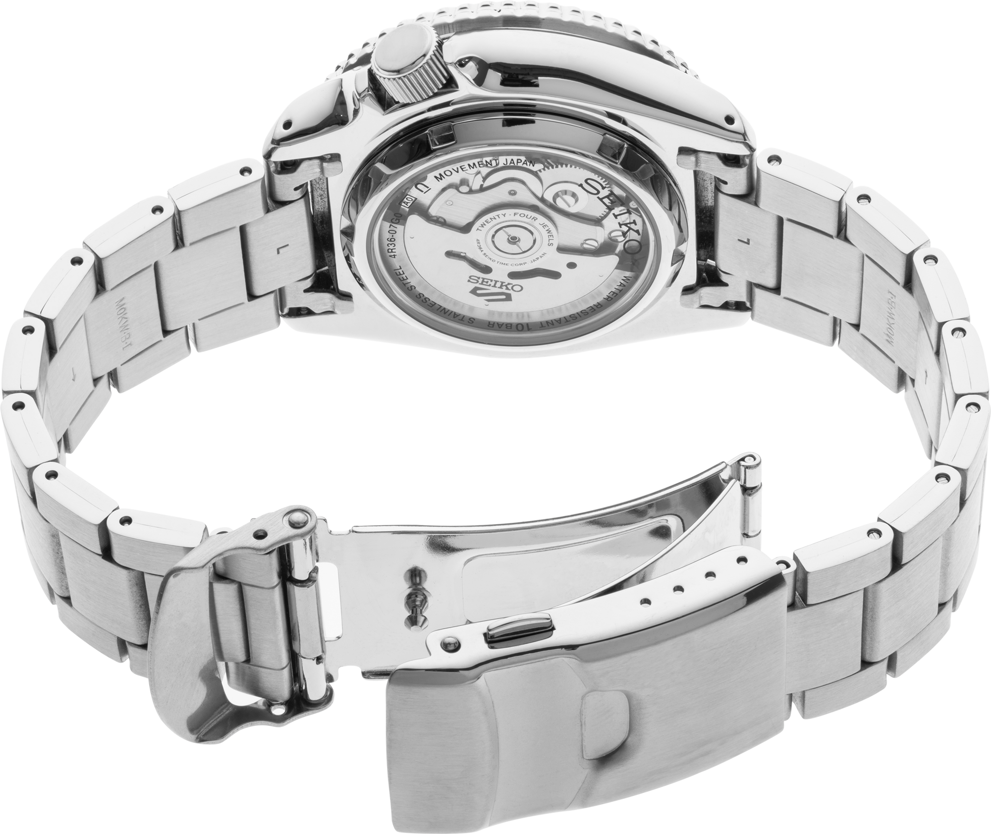 Seiko 5 transparent online back