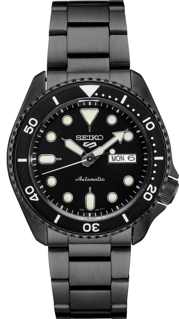 Seiko 5 black dial sale