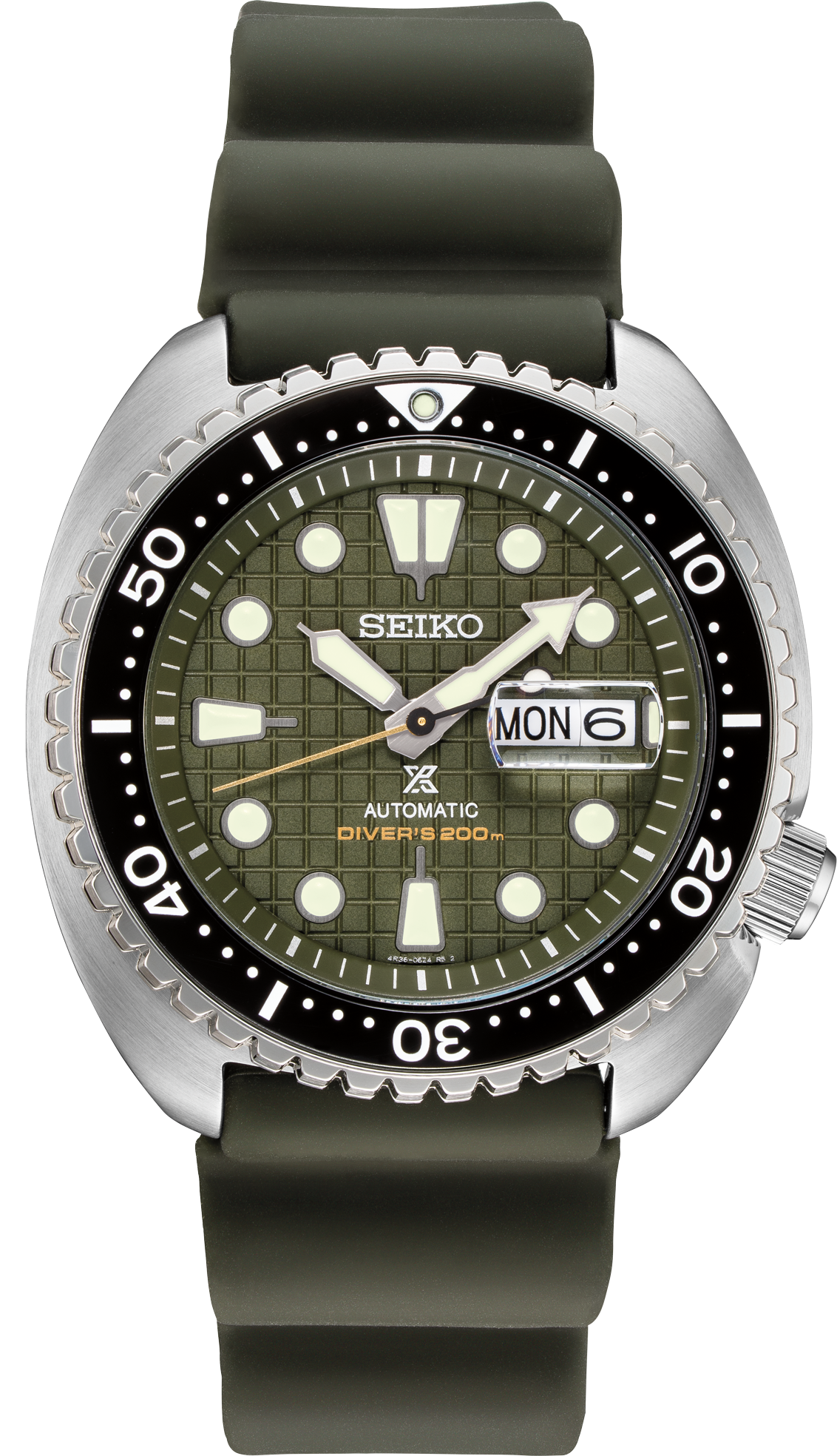 Seiko Prospex Automatic Diver Khaki Geen Textured Dial